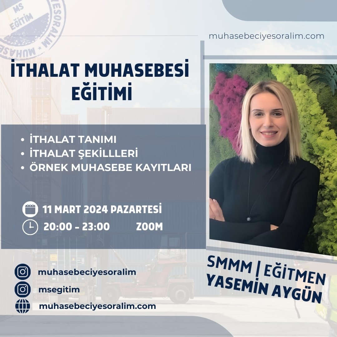 İthalat Muhasebesi Eğitimi